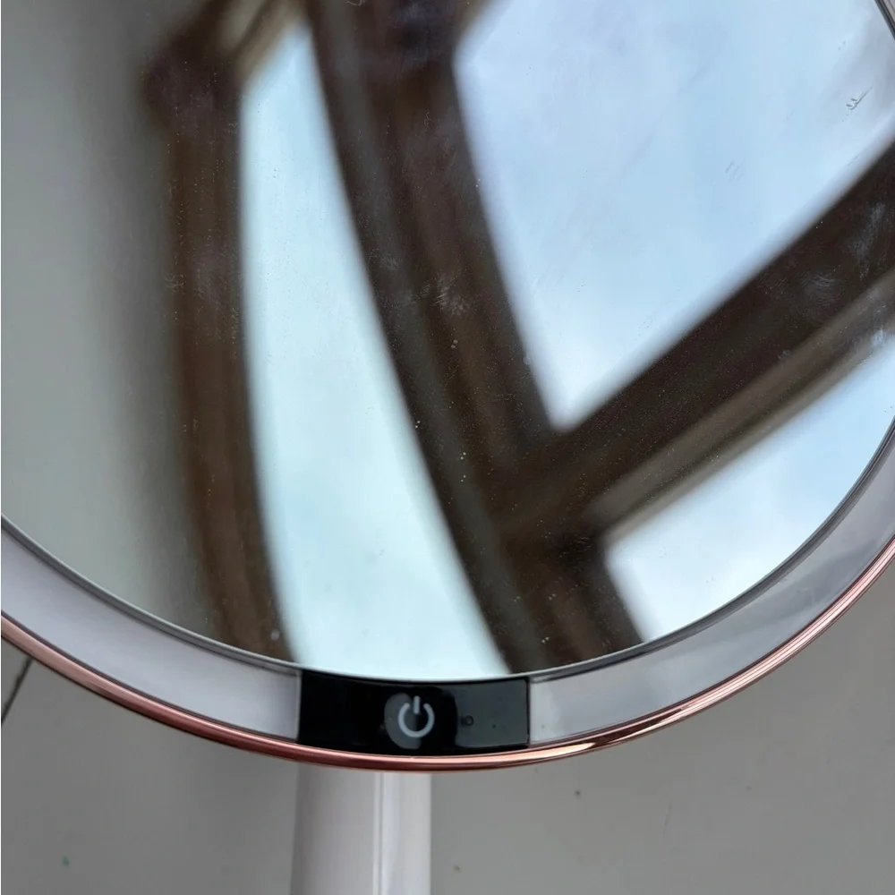 Elegant Rose Gold Vanity Mirror with LED